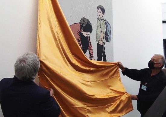 Viterbo - Il murales per la Giornata europea delle fondazioni