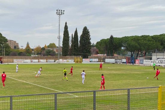 Sport - Calcio - Flaminia - I rossoblù in campo