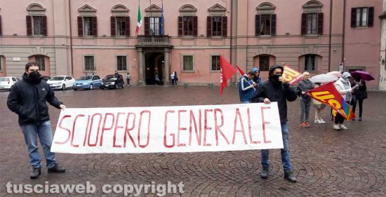 Viterbo - Lo sciopero dei sindacati di base