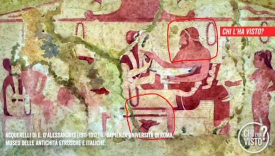 Pitture etrusche rubate, appello a Chi l'ha visto?