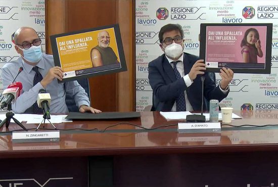 Zingaretti e D'Amato - Campagna antinfluenzale