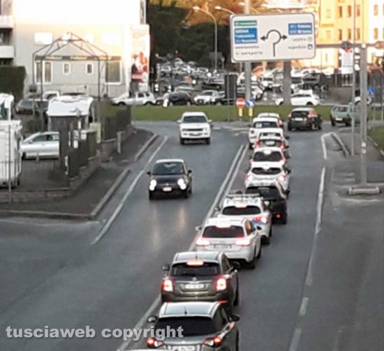 Viterbo - Traffico in tilt sulla Cassia Nord
