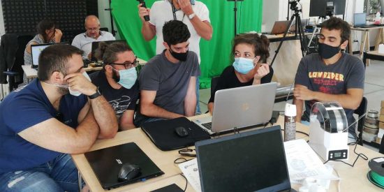 Un corso in un'aula di Cna Sostenibile