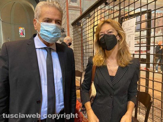 Viterbo - Il sindaco Giovanni Arena con la soprintendente Margherita Eichberg