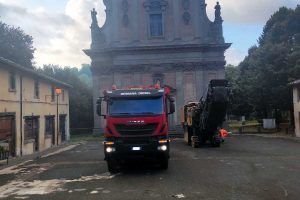 Vallerano - I lavori di manutenzione stradale
