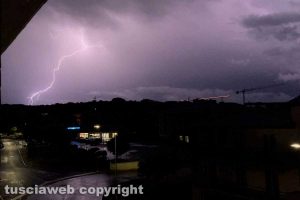 Fulmini catturati durante il temporale