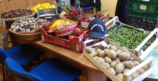 Civita Castellana - Gli alimenti sequestrati dalla polizia locale