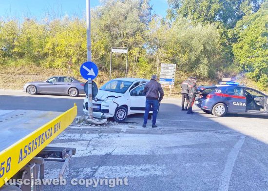 Viterbo - Incidente Tangenziale Ovest
