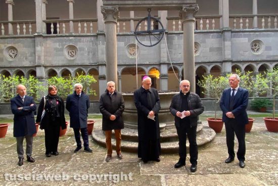 Viterbo - L'inaugurazione del restauro degli affreschi della Quercia