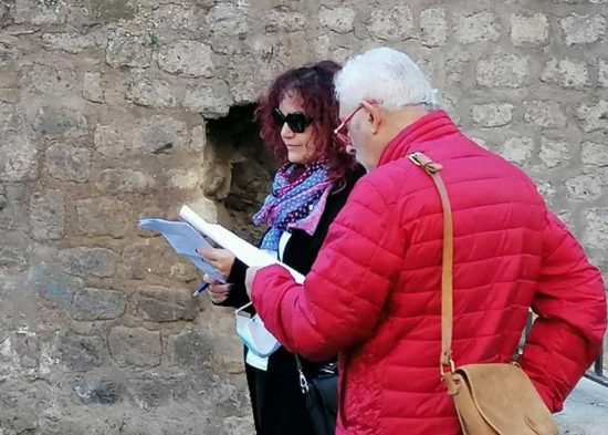 Ronciglione - I sopralluoghi per la passeggiata-racconto