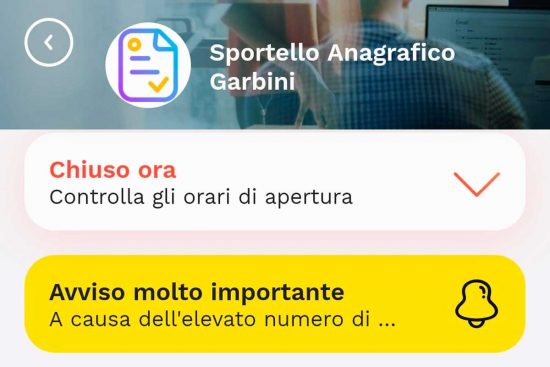 L'app per prenotare un appuntamento in comune