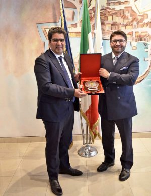 Civitavecchia - L'ambasciatore della Libia con il presidente dell'Adsp Musolino