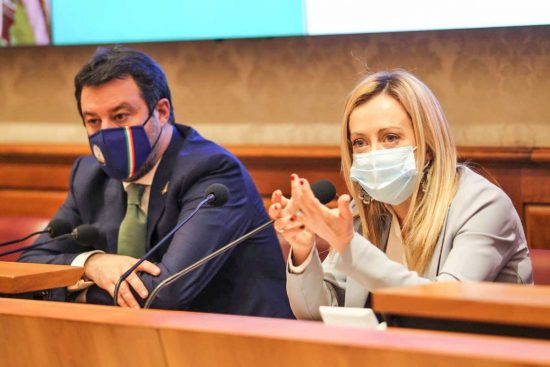 Matteo Salvini e Giorgia Meloni