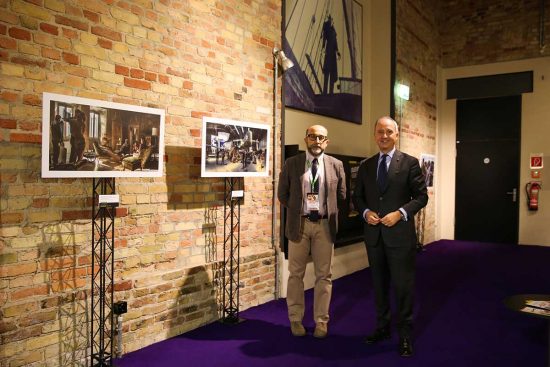 L’ambasciatore d’Italia in Germania Armando Varricchio in vista alla mostra L’Italia nel cinema, il cinema in Italia