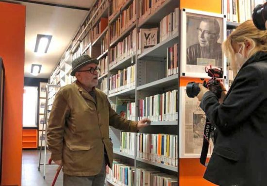 Viterbo - La troupe Rai alla biblioteca consorziale