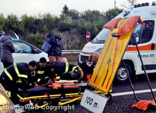 Incidente sulla superstrada, tra Vitorchiano e Viterbo