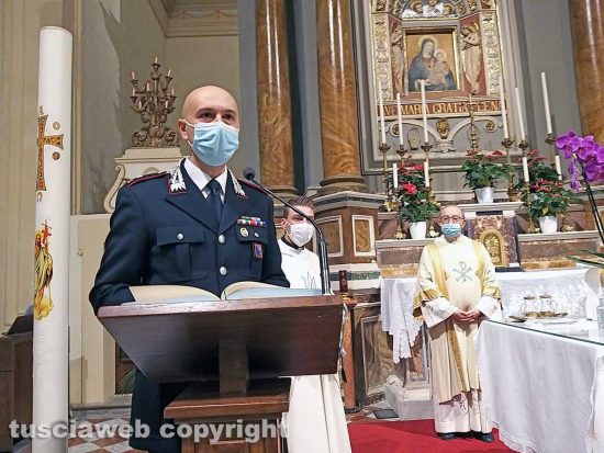 Montefiascone - La celebrazione della Virgo Fidelis - Il maggiore Antonino Zangla