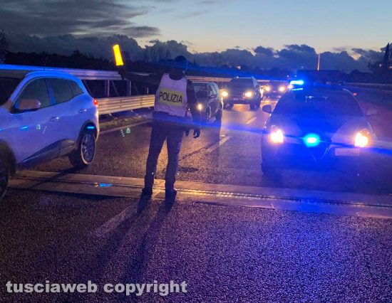 Viterbo - Incidente sulla superstrada