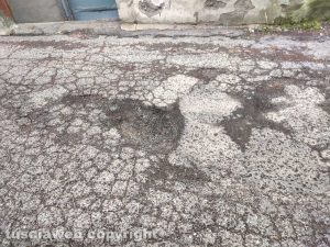 San Martino al Cimino - Buche in via del Colle