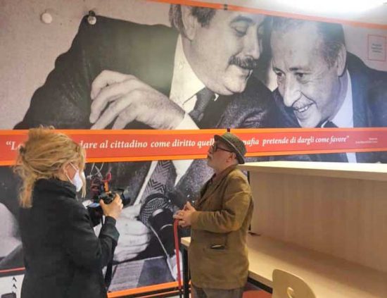 Viterbo - La troupe Rai alla biblioteca consorziale