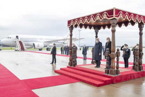 Algeri - Il presidente della Repubblica Sergio Mattarella incontra il presidente della Repubblica Algerina democratica e popolare Abdelmadjid Tebboune