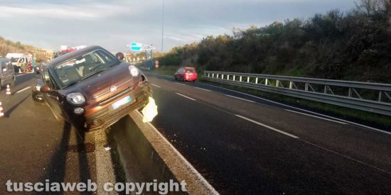 Viterbo - Incidente sulla superstrada