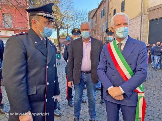 Vetralla - I funerali di Matias Tomkow - Il sindaco Sandrino Aquilani