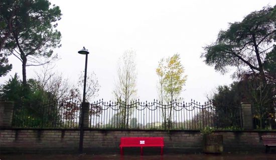 Capranica - La panchina rossa in memoria delle donne vittime di violenza