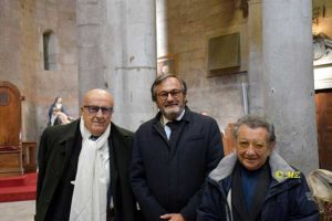 Vincenzo Ceniti e Giuseppe Rescifina con al centro l'ambasciatore del Portogallo