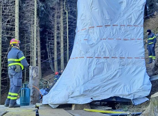 La rimozione della cabina precipitata dal Mottarone