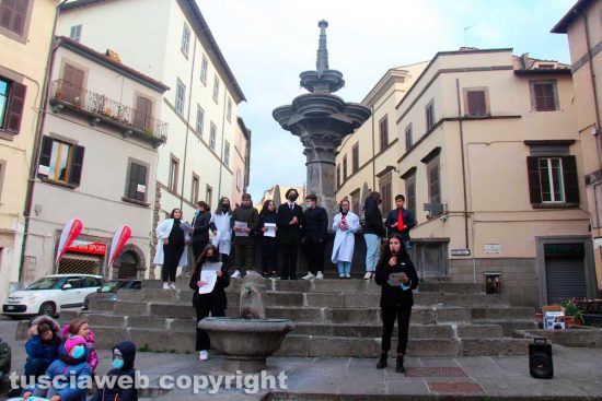 Viterbo - L'istituto Pio Fedi a piazza Fontana grande