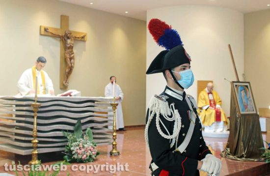 Viterbo - La celebrazione della Virgo Fidelis alla chiesa dei santi Valentino e Ilario