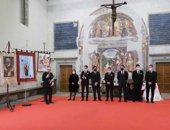 Viterbo - I nuovi cavalieri e dame dell'ordine del santo sepolcro di Gerusalemme