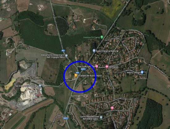 Nepi - Incrocio tra la via cassia cimina e la nepesina