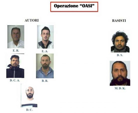 Rapina golf club di Aprilia - Sei arresti