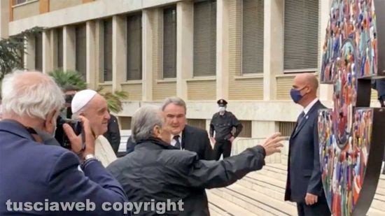 Roma - L'incontro tra Roberto Joppolo e Papa Francesco al Policlinico Gemelli