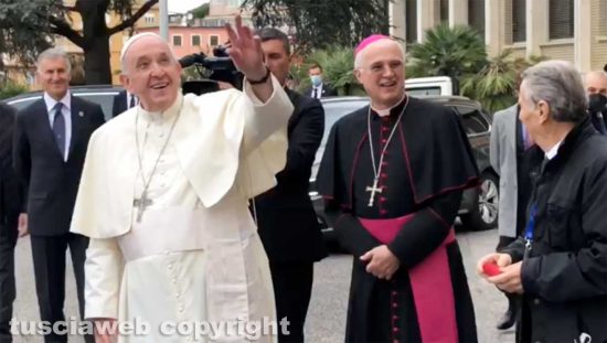 Roma - L'incontro tra Roberto Joppolo e Papa Francesco al Policlinico Gemelli