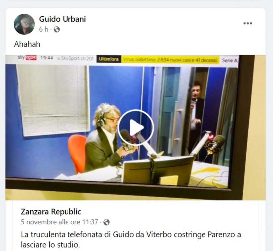 Il post di Guido Urbani alla Zanzara 