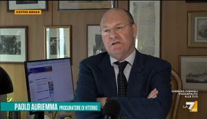Viterbo - Il procuratore Paolo Auriemma intervistato su La7