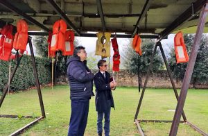 Tarquinia - Emanuele Fiano visita il memoriale del Migrante di Semi di pace