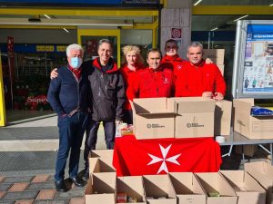 Civitavecchia - La colletta alimentare dell'Ordine di Malta