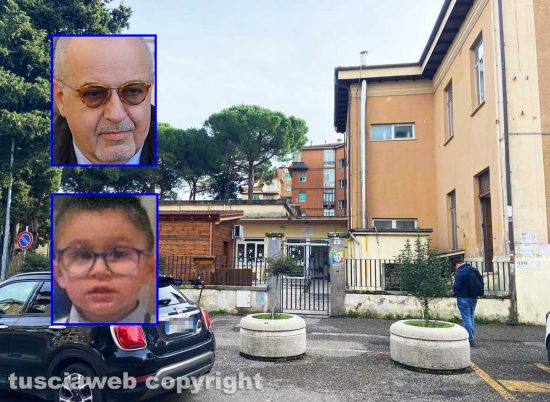 Vetralla - La scuola elementare - Nel riquadro in alto Roberto Santoni, in basso Matias Tomkow