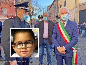 Vetralla - I funerali di Matias Tomkow - Il sindaco Sandrino Aquilani