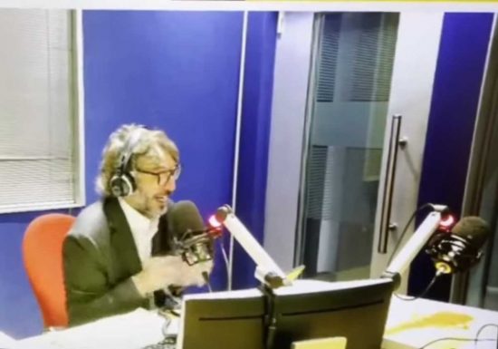 Giuseppe Cruciani durante la Zanzara