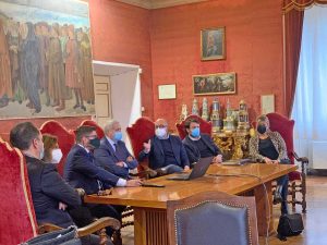 L'incontro in comune col sindaco Arena 