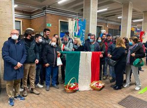 Orte - Treno della memoria - Omaggio di Fratelli d'Italia al milite ignoto