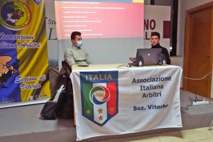 Sport - Calcio - L'arbitro Alessandro Tamburrini e l'assistente arbitrale Leonardo D’Andrea ospiti dell'Aia Viterbo