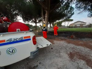 Tarquinia - Incendio a San Giorgio