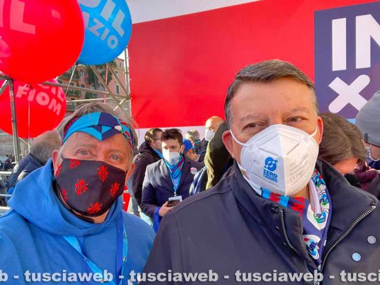 Roma - Il segretario generale della Uil Pierpaolo Bombardieri (a destra)