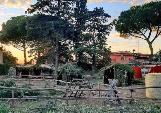 Montefiascone - I lavori al presepe vivente